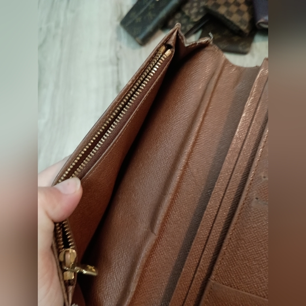 LOUIS VUITTON PORTE FOUIL BROZA MONOGRAM CANVAS Brown PVC WOMEN'S Used - Picture 8 of 13